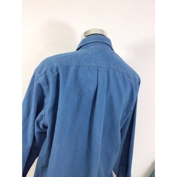LL Bean Flannel Shirt Cotton Mens Large - Picture 4 of 8